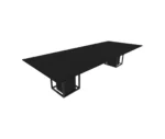 میز کنفرانس چهار نفره مکعب مدل اسلیم CSL10C