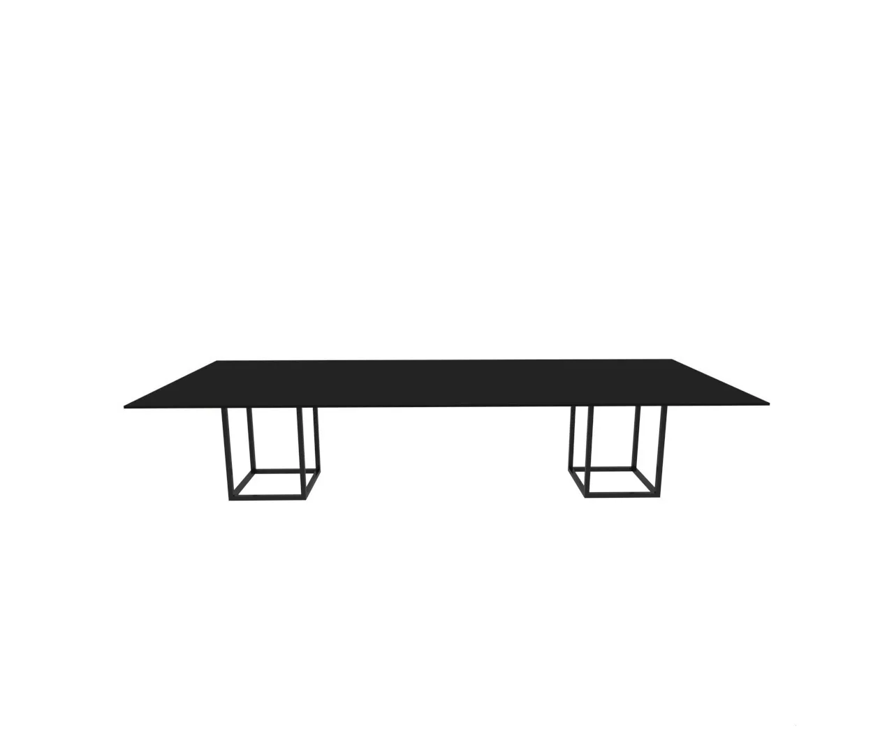 میز کنفرانس چهار نفره مکعب مدل اسلیم CSL8D