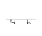 میز کنفرانس چهار نفره مکعب مدل اسلیم CSL10D