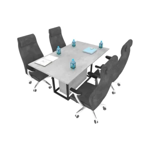 میز کنفرانس چهار نفره مکعب مدل اسلیم CSL4A