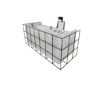 میز کانتر نفره مکعب مدل اسلیم KSLB