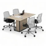 میز کنفرانس چهار نفره مکعب مدل اسلیم CSL4A - Image 2