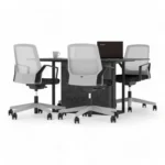 میز کنفرانس چهار نفره مکعب مدل اسلیم CSL4A - Image 4