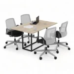میز کنفرانس چهار نفره مکعب مدل اسلیم CSL4B - Image 12