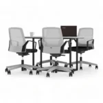 میز کنفرانس چهار نفره مکعب مدل اسلیم CSL4B - Image 16