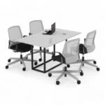 میز کنفرانس چهار نفره مکعب مدل اسلیم CSL4B - Image 18