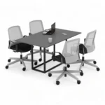 میز کنفرانس چهار نفره مکعب مدل اسلیم CSL4B - Image 7