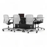 میز کنفرانس چهار نفره مکعب مدل اسلیم CSL6A - Image 13