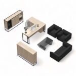 میز مدیریت مکعب مدل اسلیم MSLC - Image 26