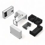 میز مدیریت مکعب مدل اسلیم MSLC - Image 11