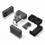 میز مدیریت مکعب مدل اسلیم MSLC - Image 34
