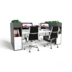 میز کارگروهی چهار نفره مکعب مدل نوستالژی WN4D - Image 3