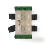 میز کارگروهی چهار نفره مکعب مدل نوستالژی WN4D - Image 26