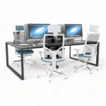میز کارگروهی چهارنفره مکعب مدل استارت آپ WT4B - Image 6