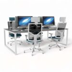 میز کارگروهی چهارنفره مکعب مدل استارت آپ WS4B - Image 7
