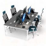 میز کارگروهی چهارنفره مکعب مدل استارت آپ WS4B - Image 6