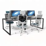 میز کارگروهی چهارنفره مکعب مدل استارت آپ WS4B - Image 21