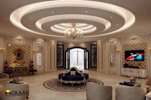 انواع سبک گچبری سقف