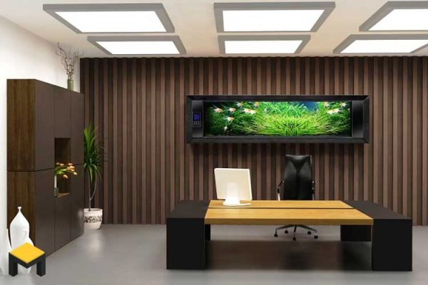 تزیین دفتر کار با گل