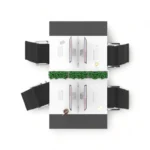 میز کارگروهی چهار نفره مکعب مدل نوستالژی WN4B - Image 5