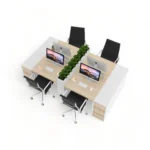 میز کارگروهی چهار نفره مکعب مدل نوستالژی WN4B - Image 38