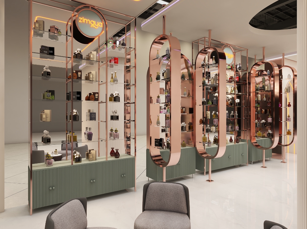 ایده دکور مغازه عطر و ادکلن فروشی مدرن 2026