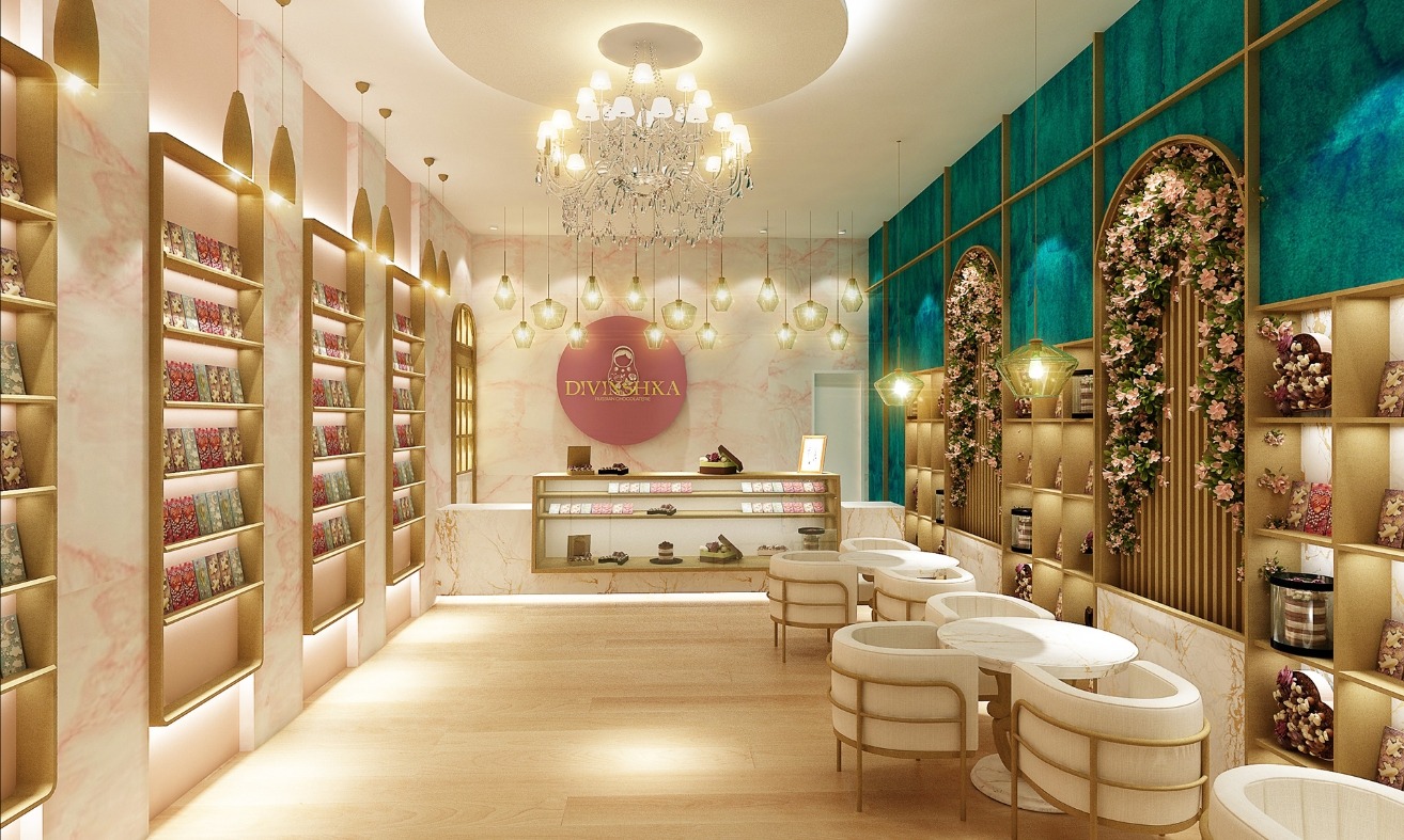 طراحی دکوراسیون فروشگاه عطر و ادکلن