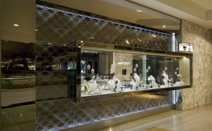 طراحی ویترین طلافروشی