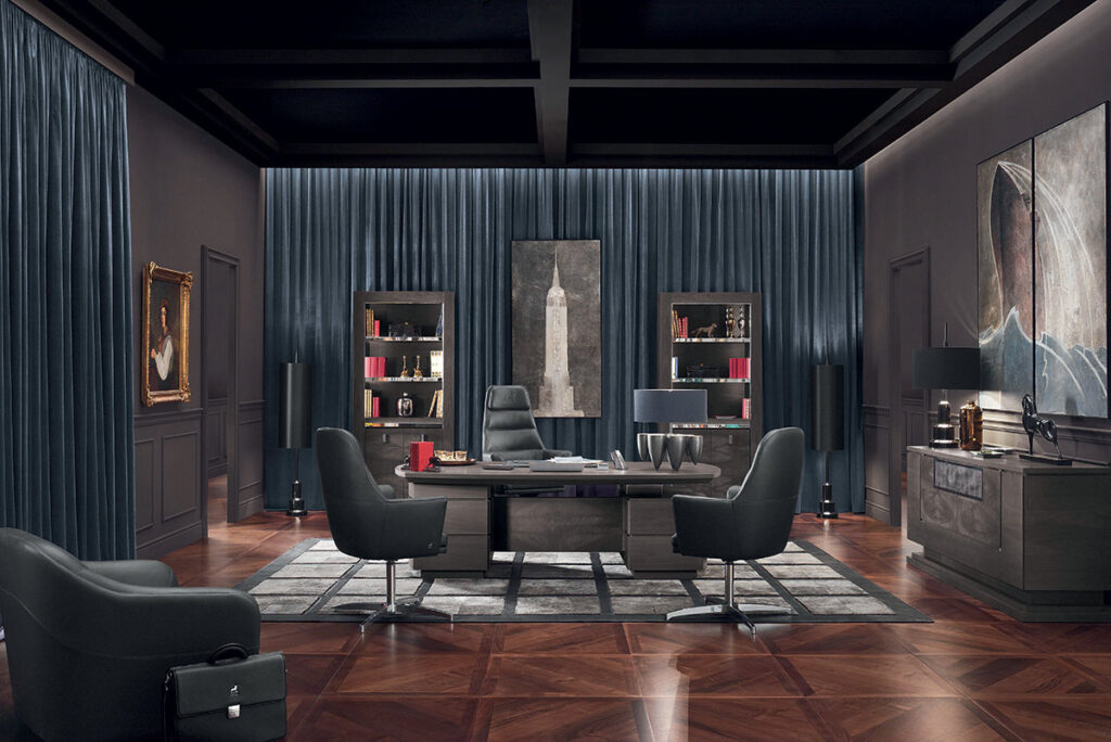 مبلمان اداری لاکچری در طراحی دفتر مدیریت