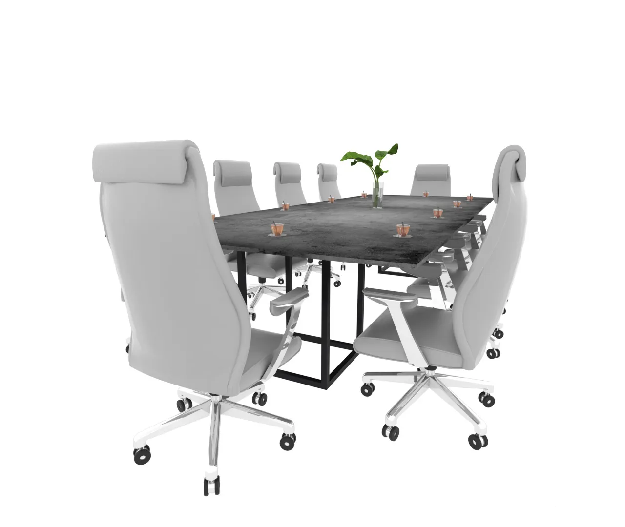 میز کنفرانس پایه فلزی