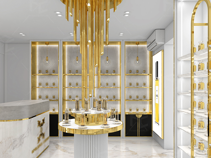 نورپردازی دکوراسیون فروشگاه عطر و ادکلن